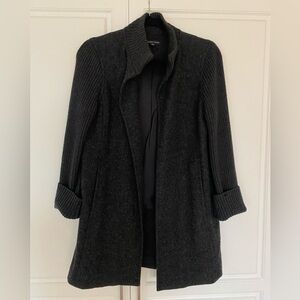 Eileen Fisher Charcoal Knit Jacket
